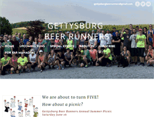 Tablet Screenshot of gettysburgbeerrunners.com